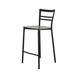 Tabouret Snack (assise +/- 65 Cm)|Tabouret De Bar (assise +/- 80 Cm)*Go Clip Connubia® Tabouret snack contemporain en métal et multiplis bois