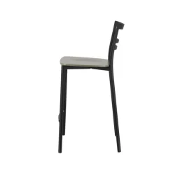 Tabouret Snack (assise +/- 65 Cm)|Tabouret De Bar (assise +/- 80 Cm)*Go Clip Connubia® Tabouret snack contemporain en métal et multiplis bois