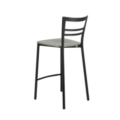 Tabouret Snack (assise +/- 65 Cm)|Tabouret De Bar (assise +/- 80 Cm)*Go Clip Connubia® Tabouret snack contemporain en métal et multiplis bois