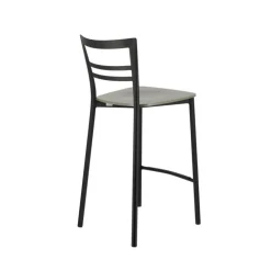 Tabouret Snack (assise +/- 65 Cm)|Tabouret De Bar (assise +/- 80 Cm)*Go Clip Connubia® Tabouret snack contemporain en métal et multiplis bois