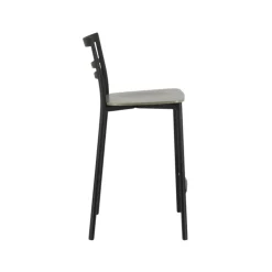 Tabouret Snack (assise +/- 65 Cm)|Tabouret De Bar (assise +/- 80 Cm)*Go Clip Connubia® Tabouret snack contemporain en métal et multiplis bois