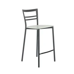 Tabouret Snack (assise +/- 65 Cm)|Tabouret De Bar (assise +/- 80 Cm)*Go Clip Connubia® Tabouret snack contemporain en métal et multiplis bois