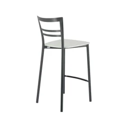 Tabouret Snack (assise +/- 65 Cm)|Tabouret De Bar (assise +/- 80 Cm)*Go Clip Connubia® Tabouret snack contemporain en métal et multiplis bois