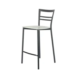 Tabouret Snack (assise +/- 65 Cm)|Tabouret De Bar (assise +/- 80 Cm)*Go Clip Connubia® Tabouret snack contemporain en métal et multiplis bois