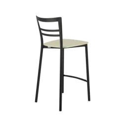 Tabouret Snack (assise +/- 65 Cm)|Tabouret De Bar (assise +/- 80 Cm)*Go Clip Connubia® Tabouret snack contemporain en métal et multiplis bois