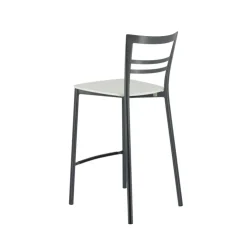 Tabouret Snack (assise +/- 65 Cm)|Tabouret De Bar (assise +/- 80 Cm)*Go Clip Connubia® Tabouret snack contemporain en métal et multiplis bois