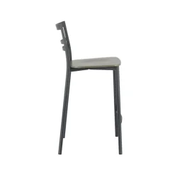 Tabouret Snack (assise +/- 65 Cm)|Tabouret De Bar (assise +/- 80 Cm)*Go Clip Connubia® Tabouret snack contemporain en métal et multiplis bois