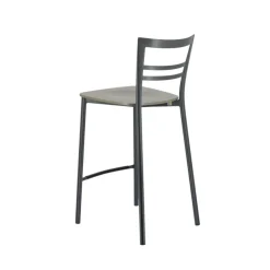 Tabouret Snack (assise +/- 65 Cm)|Tabouret De Bar (assise +/- 80 Cm)*Go Clip Connubia® Tabouret snack contemporain en métal et multiplis bois