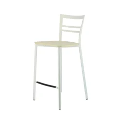 Tabouret Snack (assise +/- 65 Cm)|Tabouret De Bar (assise +/- 80 Cm)*Go Clip Connubia® Tabouret snack contemporain en métal et multiplis bois