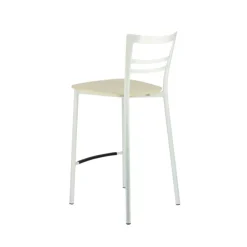 Tabouret Snack (assise +/- 65 Cm)|Tabouret De Bar (assise +/- 80 Cm)*Go Clip Connubia® Tabouret snack contemporain en métal et multiplis bois