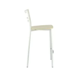 Tabouret Snack (assise +/- 65 Cm)|Tabouret De Bar (assise +/- 80 Cm)*Go Clip Connubia® Tabouret snack contemporain en métal et multiplis bois