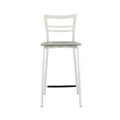 Tabouret Snack (assise +/- 65 Cm)|Tabouret De Bar (assise +/- 80 Cm)*Go Clip Connubia® Tabouret snack contemporain en métal et multiplis bois