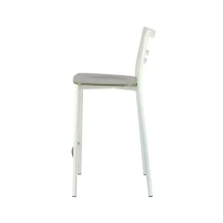 Tabouret Snack (assise +/- 65 Cm)|Tabouret De Bar (assise +/- 80 Cm)*Go Clip Connubia® Tabouret snack contemporain en métal et multiplis bois
