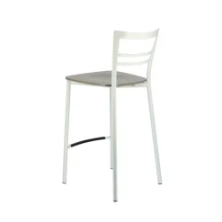 Tabouret Snack (assise +/- 65 Cm)|Tabouret De Bar (assise +/- 80 Cm)*Go Clip Connubia® Tabouret snack contemporain en métal et multiplis bois