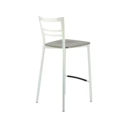Tabouret Snack (assise +/- 65 Cm)|Tabouret De Bar (assise +/- 80 Cm)*Go Clip Connubia® Tabouret snack contemporain en métal et multiplis bois