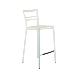 Tabouret Snack (assise +/- 65 Cm)|Tabouret De Bar (assise +/- 80 Cm)*Go Clip Connubia® Tabouret snack contemporain en métal et multiplis bois