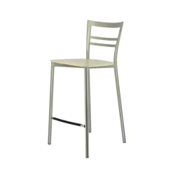 Tabouret Snack (assise +/- 65 Cm)|Tabouret De Bar (assise +/- 80 Cm)*Go Clip Connubia® Tabouret snack contemporain en métal et multiplis bois
