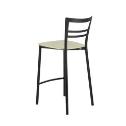 Tabouret Snack (assise +/- 65 Cm)|Tabouret De Bar (assise +/- 80 Cm)*Go Clip Connubia® Tabouret snack contemporain en métal et multiplis bois