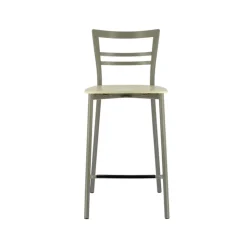 Tabouret Snack (assise +/- 65 Cm)|Tabouret De Bar (assise +/- 80 Cm)*Go Clip Connubia® Tabouret snack contemporain en métal et multiplis bois
