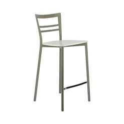 Tabouret Snack (assise +/- 65 Cm)|Tabouret De Bar (assise +/- 80 Cm)*Go Clip Connubia® Tabouret snack contemporain en métal et multiplis bois