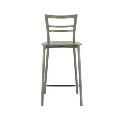 Tabouret Snack (assise +/- 65 Cm)|Tabouret De Bar (assise +/- 80 Cm)*Go Clip Connubia® Tabouret snack contemporain en métal et multiplis bois