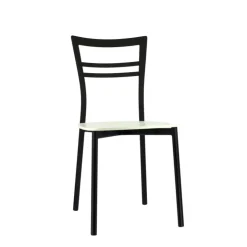 Chaise De Cuisine|Chaise De Salle à Manger*Go Connubia® Chaise contemporaine en métal et assise multiplis bois