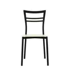 Chaise De Cuisine|Chaise De Salle à Manger*Go Connubia® Chaise contemporaine en métal et assise multiplis bois