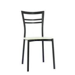 Chaise De Cuisine|Chaise De Salle à Manger*Go Connubia® Chaise contemporaine en métal et assise multiplis bois