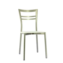Chaise De Cuisine|Chaise De Salle à Manger*Go Connubia® Chaise contemporaine en métal et assise multiplis bois