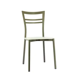 Chaise De Cuisine|Chaise De Salle à Manger*Go Connubia® Chaise contemporaine en métal et assise multiplis bois