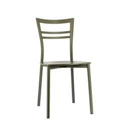 Chaise De Cuisine|Chaise De Salle à Manger*Go Connubia® Chaise contemporaine en métal et assise multiplis bois