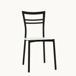 Chaise De Cuisine|Chaise De Salle à Manger*Go Connubia® Chaise contemporaine en métal et assise multiplis bois
