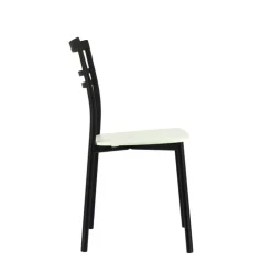 Chaise De Cuisine|Chaise De Salle à Manger*Go Connubia® Chaise contemporaine en métal et assise multiplis bois