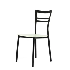 Chaise De Cuisine|Chaise De Salle à Manger*Go Connubia® Chaise contemporaine en métal et assise multiplis bois