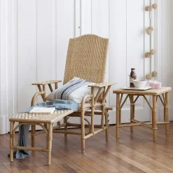 Kok Chaise Salon|Chaise Pour Chambre*Grand mèreChaise longue en rotin modulable