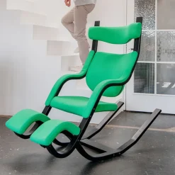 Varier Chaise De Bureau|Fauteuil De Bureau*Gravity ® Fauteuil de relaxation en tissu et bois