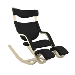 Varier Chaise De Bureau|Fauteuil De Bureau*Gravity ® Fauteuil de relaxation en tissu et bois