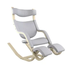 Varier Chaise De Bureau|Fauteuil De Bureau*Gravity ® Fauteuil de relaxation en tissu et bois