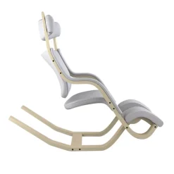 Varier Chaise De Bureau|Fauteuil De Bureau*Gravity ® Fauteuil de relaxation en tissu et bois