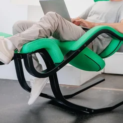 Varier Chaise De Bureau|Fauteuil De Bureau*Gravity ® Fauteuil de relaxation en tissu et bois