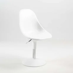 Chaise De Cuisine|Chaise De Salle à Manger*Harmony Chaise réglable en hauteur et pivotante design en technopolymère blanc