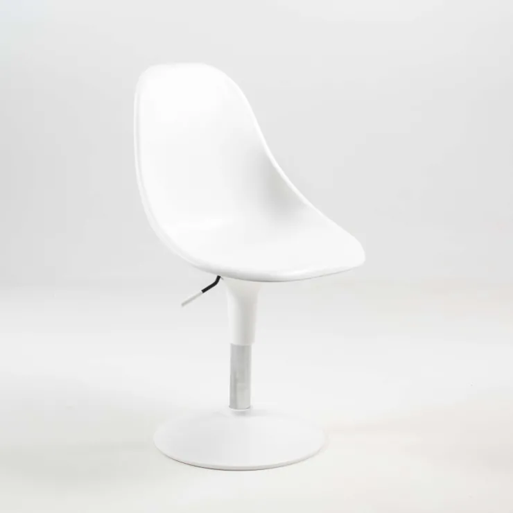 Chaise De Cuisine|Chaise De Salle à Manger*Harmony Chaise réglable en hauteur et pivotante design en technopolymère blanc