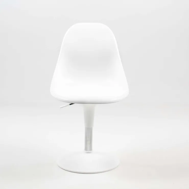 Chaise De Cuisine|Chaise De Salle à Manger*Harmony Chaise réglable en hauteur et pivotante design en technopolymère blanc