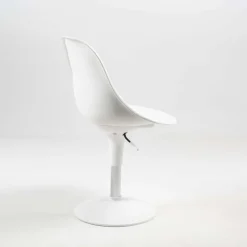 Chaise De Cuisine|Chaise De Salle à Manger*Harmony Chaise réglable en hauteur et pivotante design en technopolymère blanc