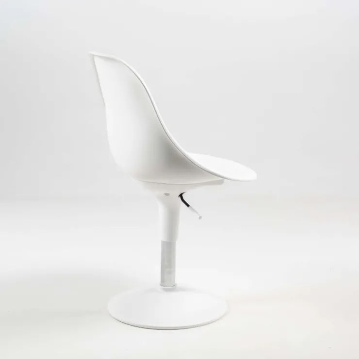 Chaise De Cuisine|Chaise De Salle à Manger*Harmony Chaise réglable en hauteur et pivotante design en technopolymère blanc