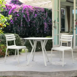 Chaise De Jardin*Helen Chaise de jardin moderne empilable en polypropylène