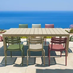 Chaise De Jardin*Helen Chaise de jardin moderne empilable en polypropylène