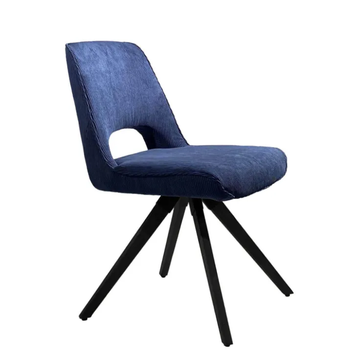 Chaise De Salle à Manger|Chaise Salon*Hortense Chaise cocooning en tissu avec pieds en bois massif