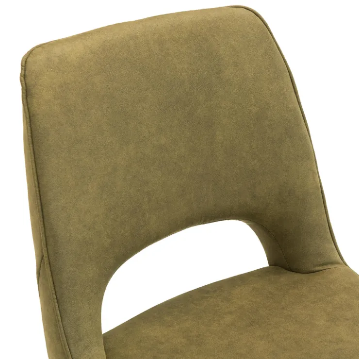 Chaise De Salle à Manger|Chaise Salon*Hortense Chaise cocooning en tissu avec pieds en bois massif
