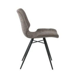 Chaise De Cuisine|Chaise De Salle à Manger*IberisChaise design rembourrée inspiration vintage avec pieds en métal noir